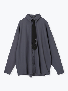NOEMIE(ノエミー) |ネクタイ付きユニセックスシャツ