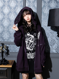 PEACE NOW うさ耳パーカーうさぎ パーカー ピースナウ黒 リボン