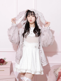 NOEMIE（ノエミー）♡ふわふわファー襟付きショートコート アイボリー