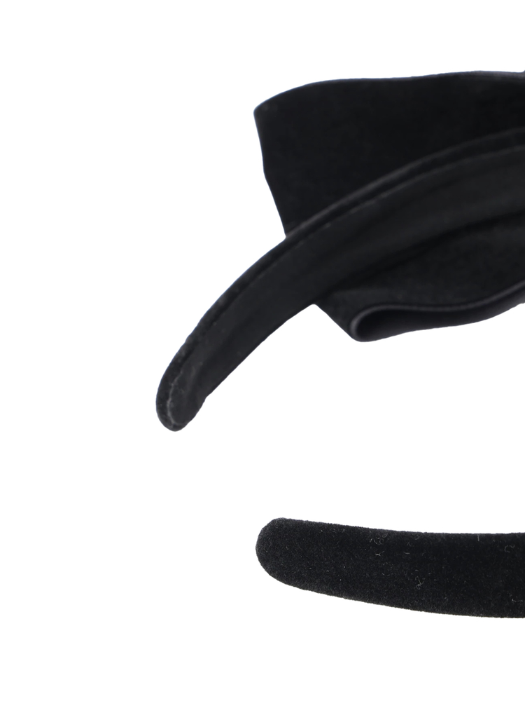 ベロアリボンクロスチェーンカチューシャ（アクセサリー｜黒）｜【公式