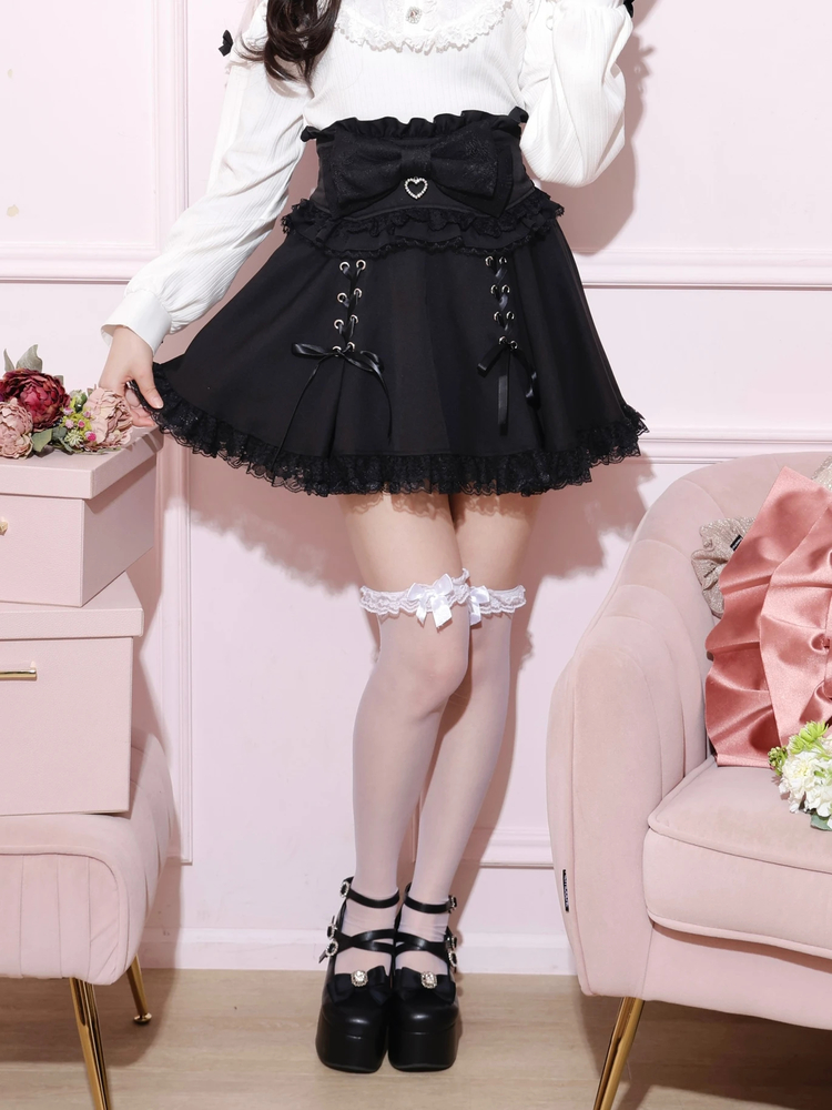 NOEMIE(ノエミー) |ドーリーリボンダブルスピンドルスカパン