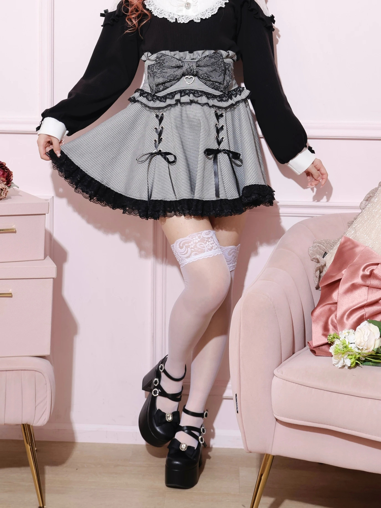 NOEMIE(ノエミー) |ドーリーリボンダブルスピンドルスカパン