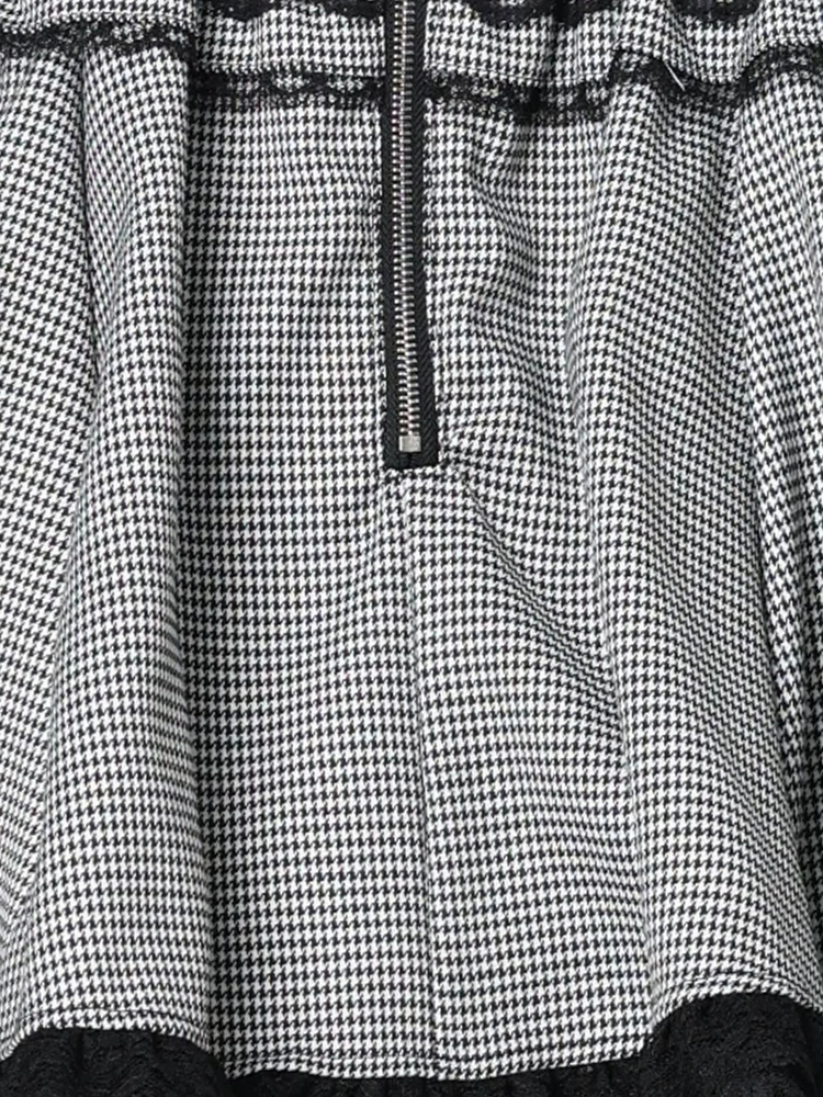 ドーリーリボンダブルスピンドルスカパン（ミニスカート｜ピンク・黒