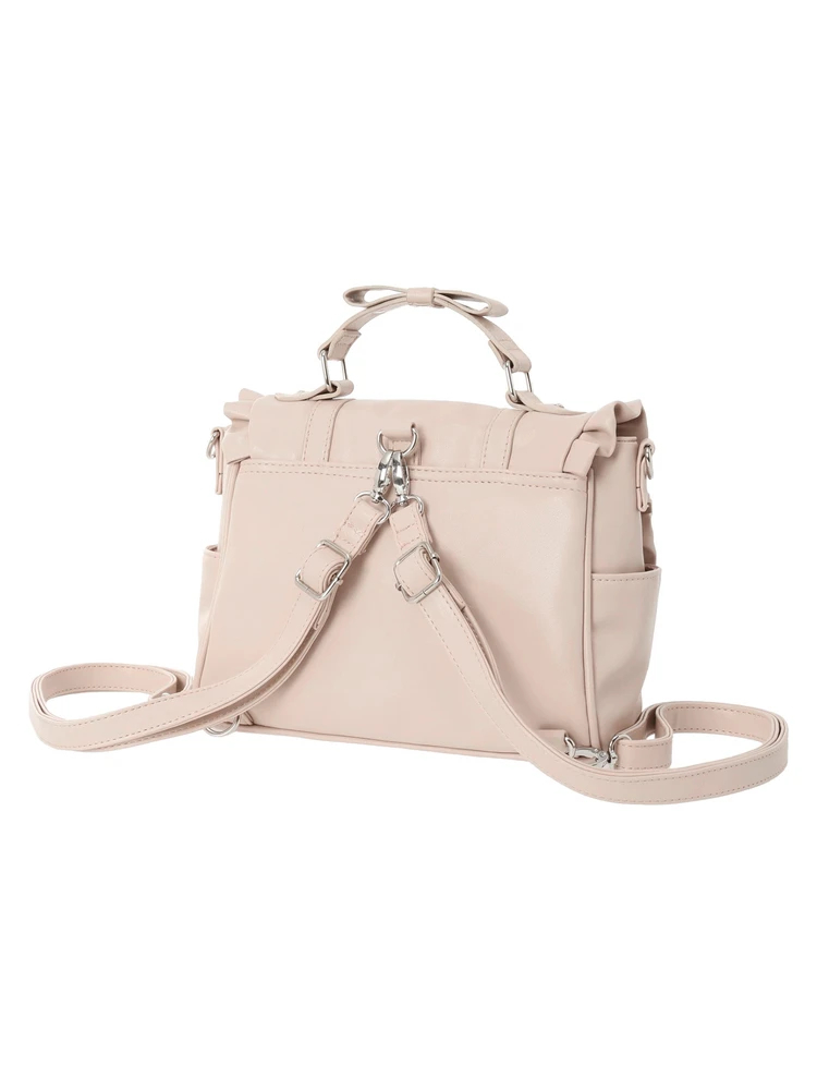 kumakumaoさん♡ 3wayリュック キラキラリボンチャーム3WAYリュック（リュック｜アイボリー・ピンク