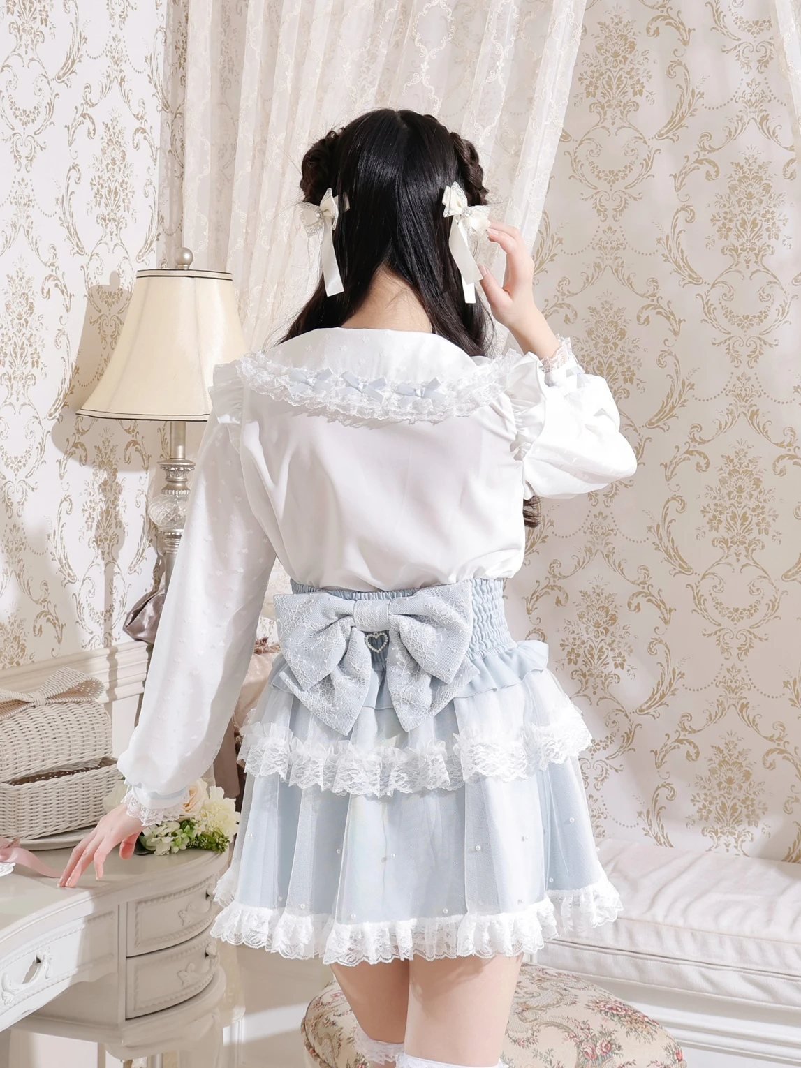 Angelic Pretty ハートチュールブラウス Heart Sherbet Blouse by Angelic Pretty