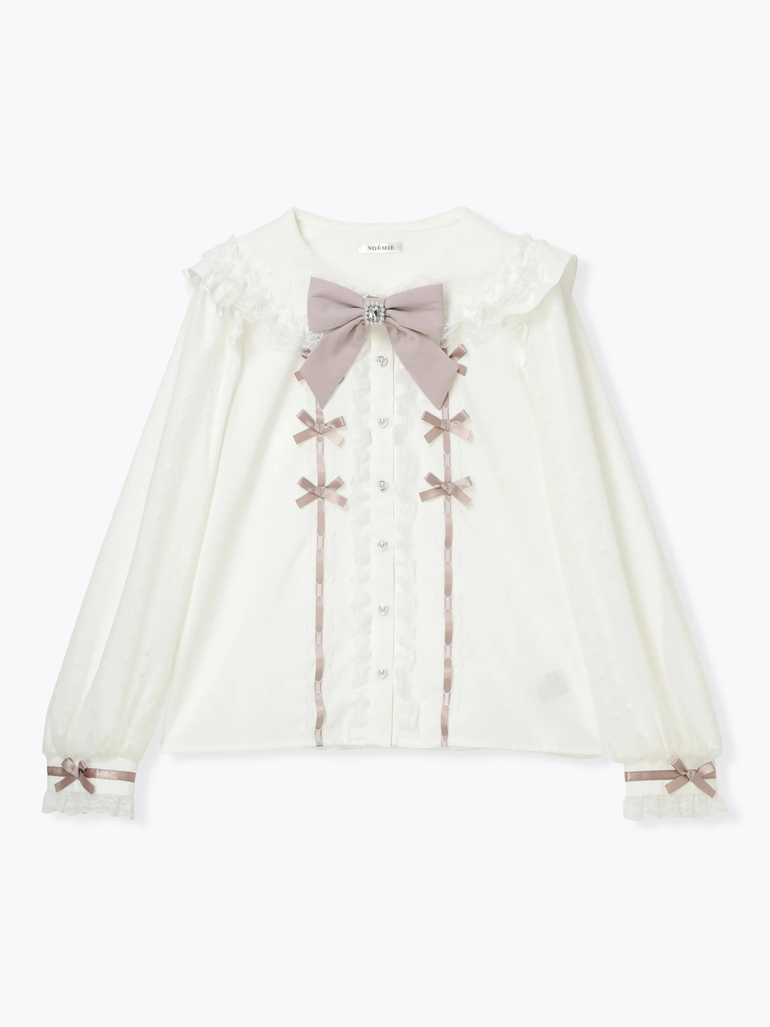 MIKIO SAKABE チュールブラウス　リボン　刺繍　WALL限定 MIKIO SAKABE チュールブラウス リボン 刺繍 WALL限定