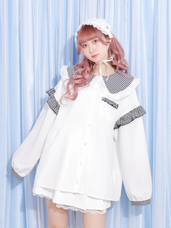 NOEMIE(ノエミー) |お星さまギンガムチュニックブラウス