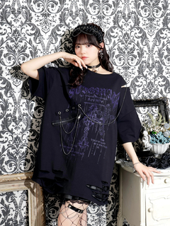 NOEMIE(ノエミー) |チェーンダメージユニセックスTシャツ