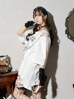 NOEMIE(ノエミー) |チェーンダメージユニセックスTシャツ