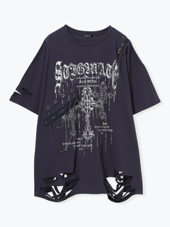 NOEMIE(ノエミー) |チェーンダメージユニセックスTシャツ