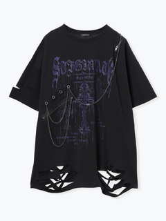 NOEMIE(ノエミー) |チェーンダメージユニセックスTシャツ