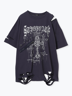 NOEMIE(ノエミー) |チェーンダメージユニセックスTシャツ