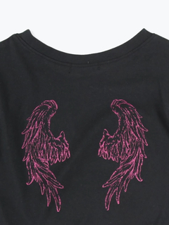 NOEMIE(ノエミー) |肩ジップオープンショルダーぐるぐるTシャツ