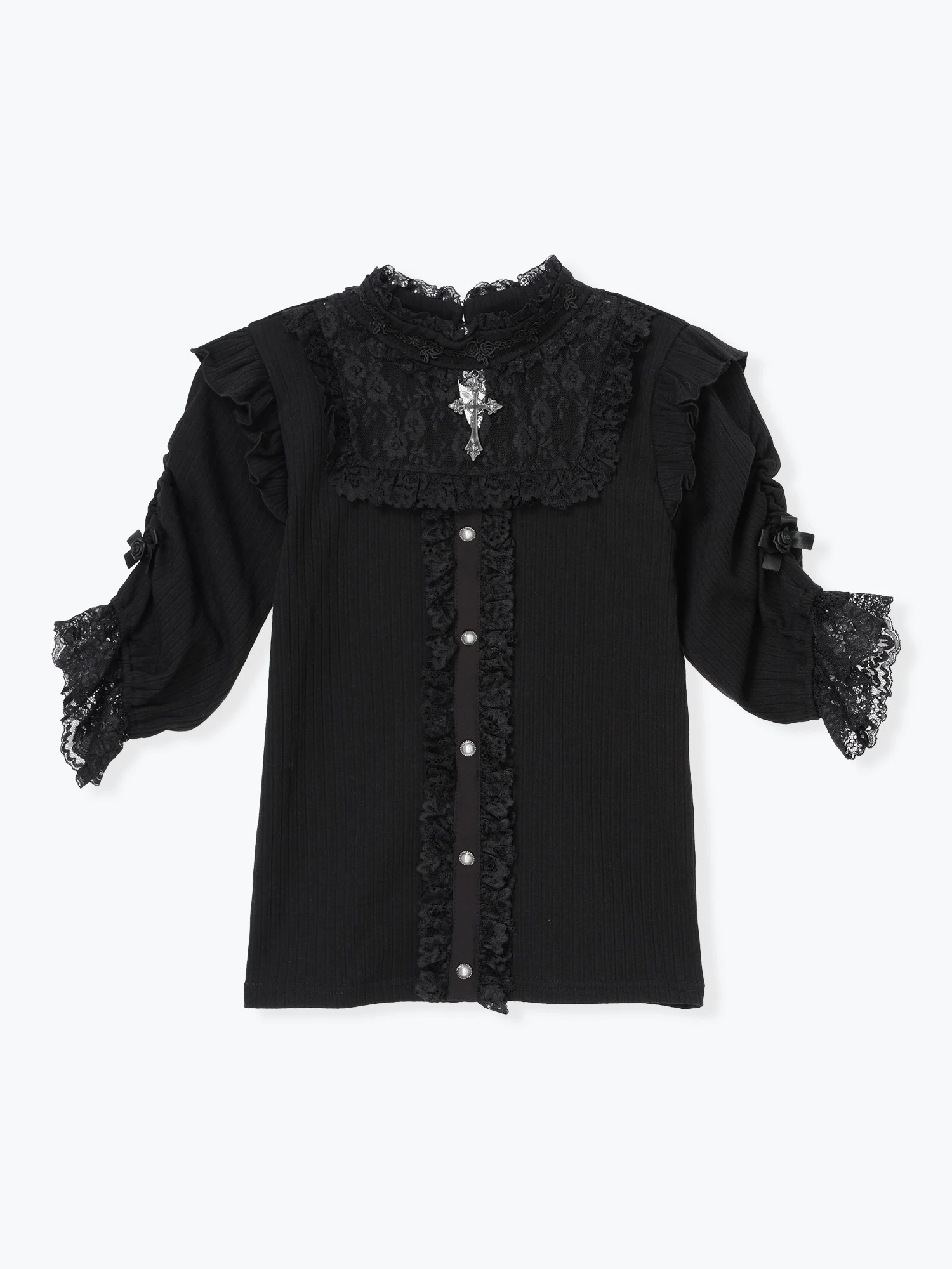 クロスチャームゴシックカットソー クロスチャームゴシックカットソー（カットソー・Tシャツ｜オフ