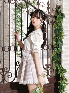 NOEMIE(ノエミー) |お嬢さんダブルリボンパールショルダーカットソー