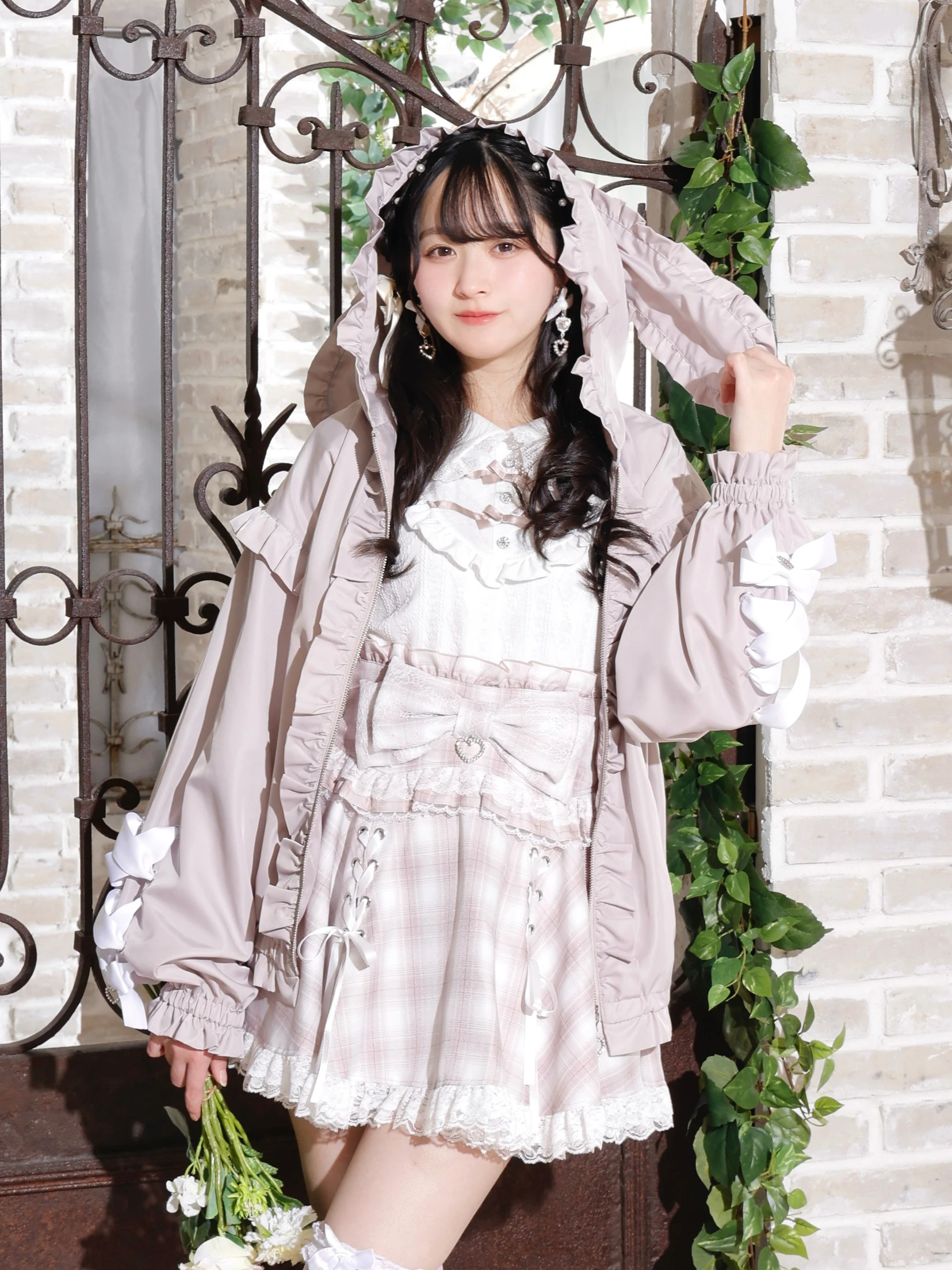 NOEMIE うさ耳リボンブルゾン ブラック NOEMIE｜うさ耳リボンシアーブルゾン | Rakuten Fashion(楽天