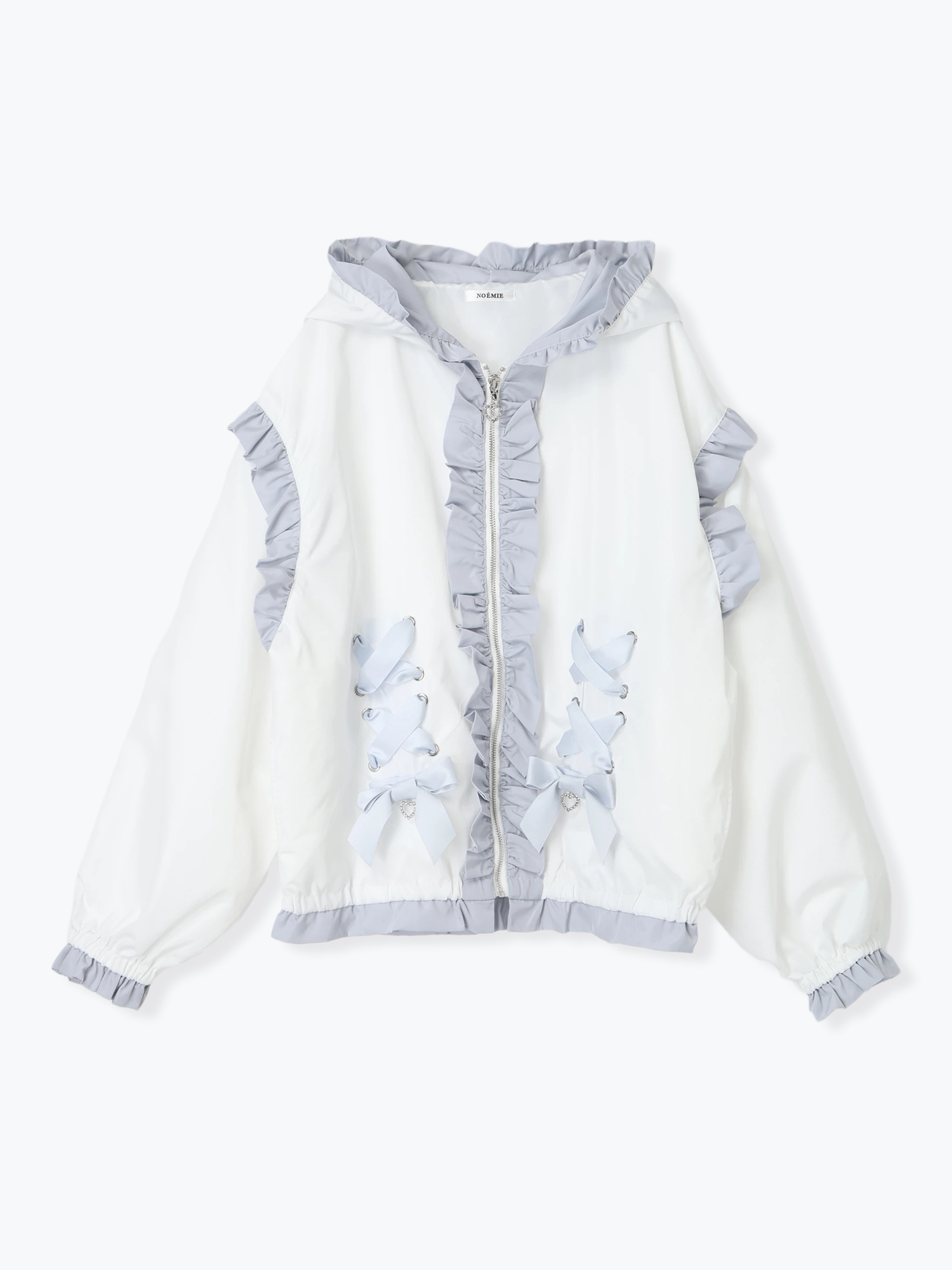 ノエミー（NOEMIE）/ねこ耳リボンスピンドルブルゾン ねこ耳リボンスピンドルブルゾン（ブルゾン｜オフホワイト・サックス