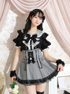 NOEMIE(ノエミー) |レースラッフルオープンショルダーブラウス