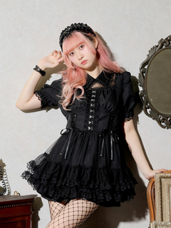 NOEMIE(ノエミー) |レースアップチュールティアードセットアップ