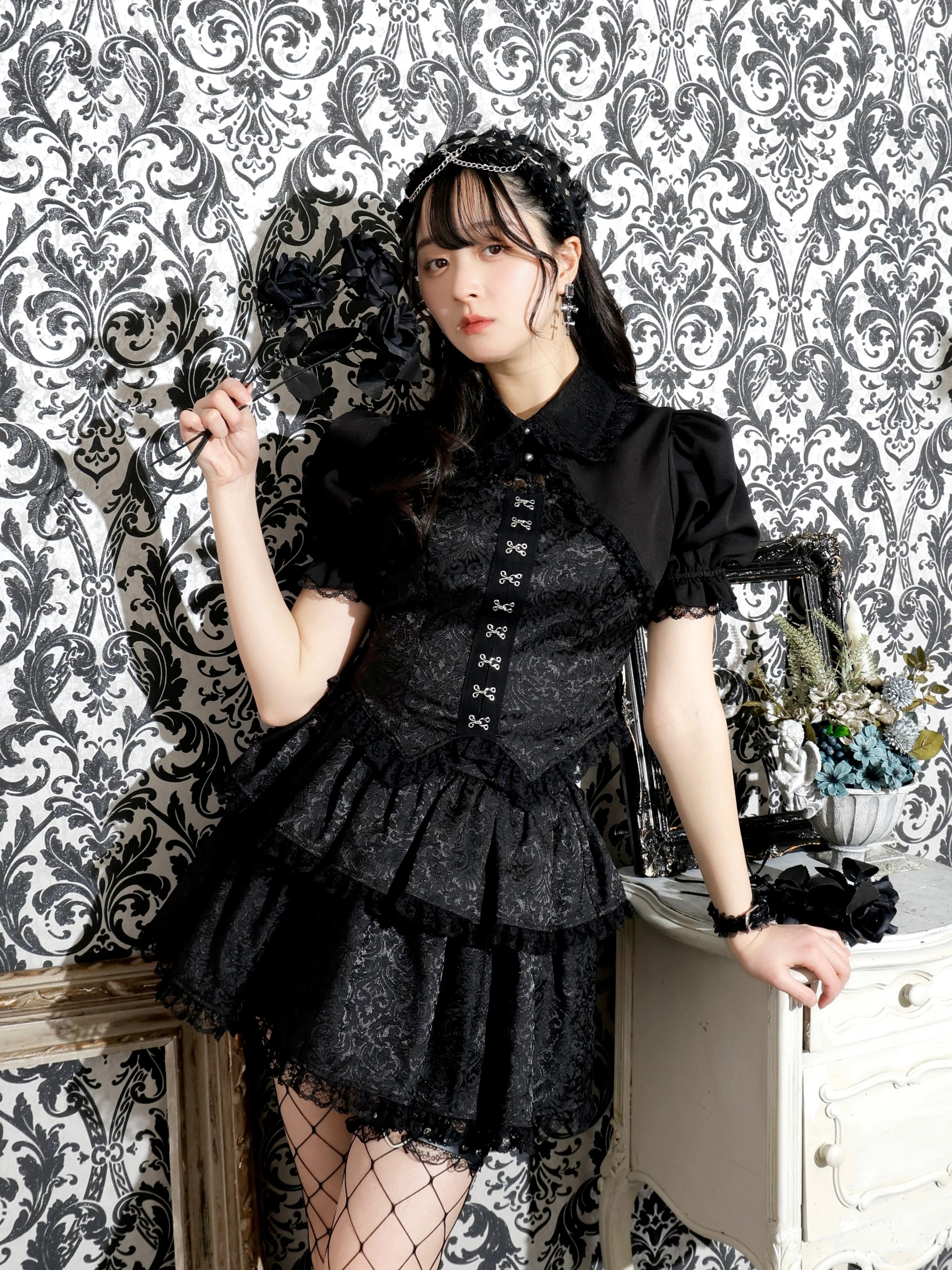 noemie セットアップ ノエミー 量産型 地雷系 地雷系 量産型 黒 白