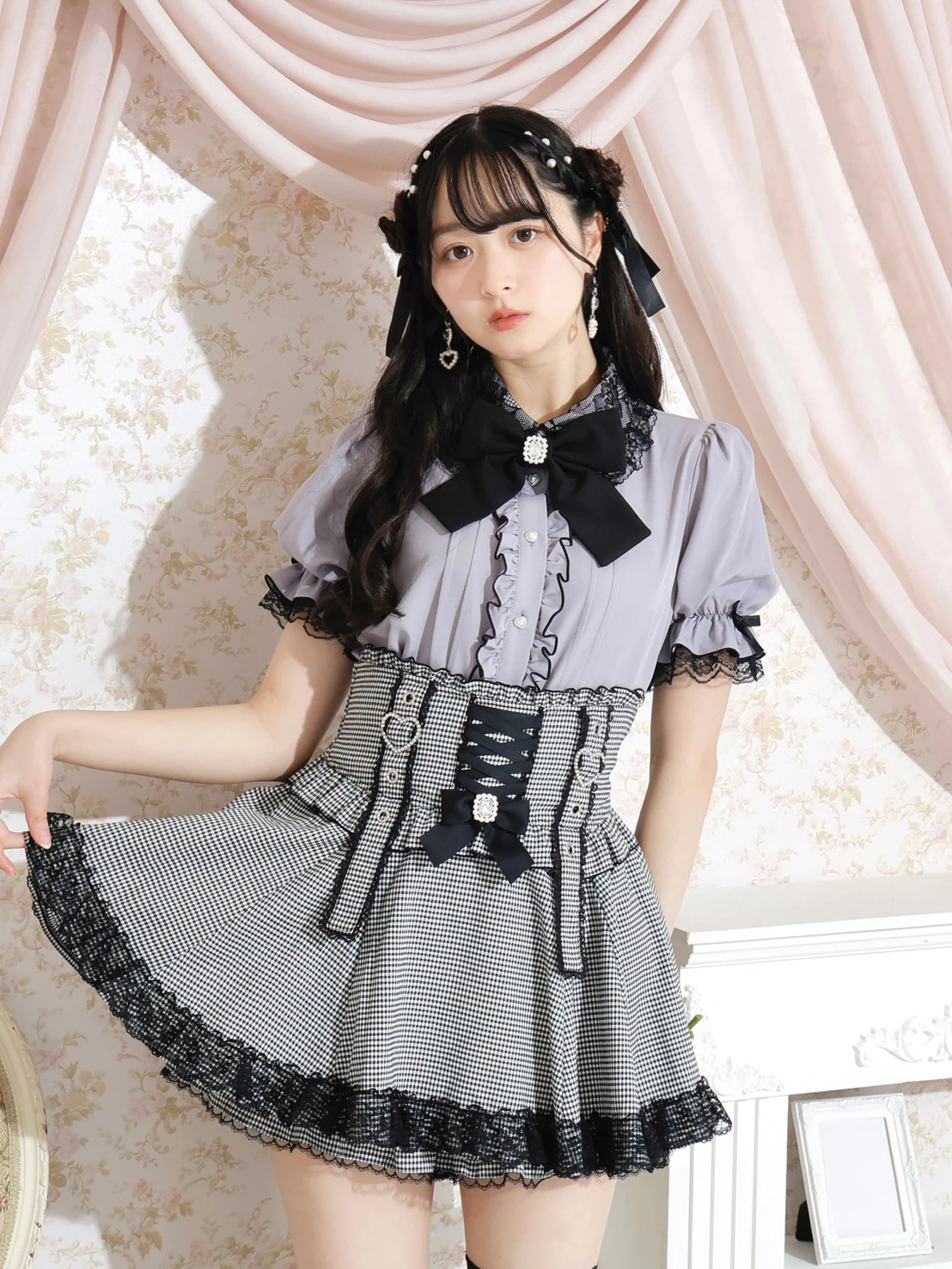 ノエミー NOEMI ブラウス ノエミー NOEMIE チョーカーネックリボンブラウス （ローズ