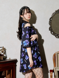 NOEMIE(ノエミー) |病みくまいっぱいネクタイ付きユニセックスシャツ