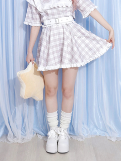 NOEMIE(ノエミー) |チェックフリルジャージスカパン