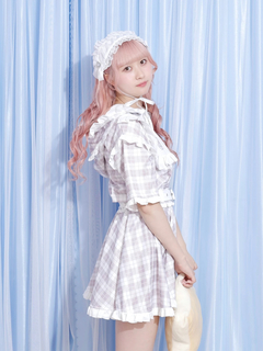 NOEMIE(ノエミー) |チェックフリルジャージスカパン
