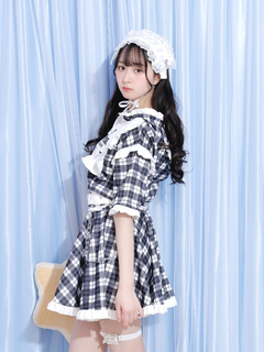 NOEMIE(ノエミー) |チェックフリルジャージスカパン