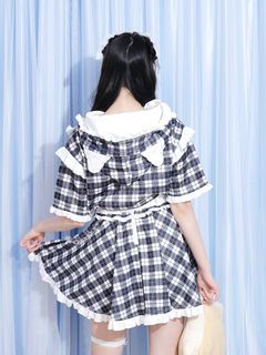 NOEMIE(ノエミー) |チェックフリルジャージスカパン