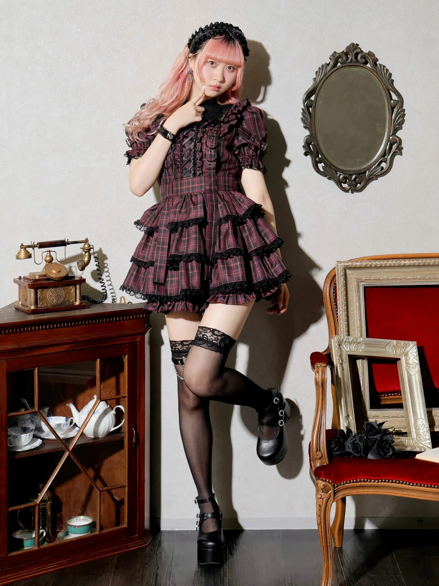 ノエミー（NOEMIE） ティアードレースアップセットアップ NO4886EW001987_1_l.jpg