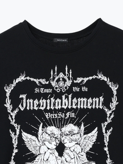 NOEMIE(ノエミー) |エンジェルダブルバックスピンドル裏毛Ｔシャツ