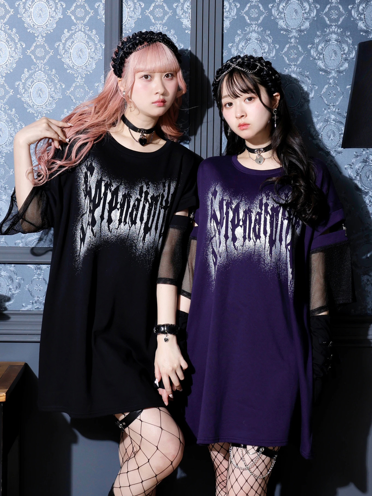 NOEMIE(ノエミー) |メッシュ切り替えユニセックス裏毛Ｔシャツ
