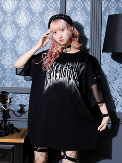 NOEMIE(ノエミー) |メッシュ切り替えユニセックス裏毛Ｔシャツ