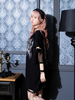 NOEMIE(ノエミー) |メッシュ切り替えユニセックス裏毛Ｔシャツ