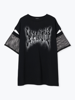 NOEMIE(ノエミー) |メッシュ切り替えユニセックス裏毛Ｔシャツ