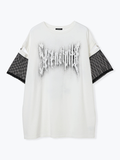 NOEMIE(ノエミー) |メッシュ切り替えユニセックス裏毛Ｔシャツ