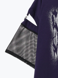 NOEMIE(ノエミー) |メッシュ切り替えユニセックス裏毛Ｔシャツ