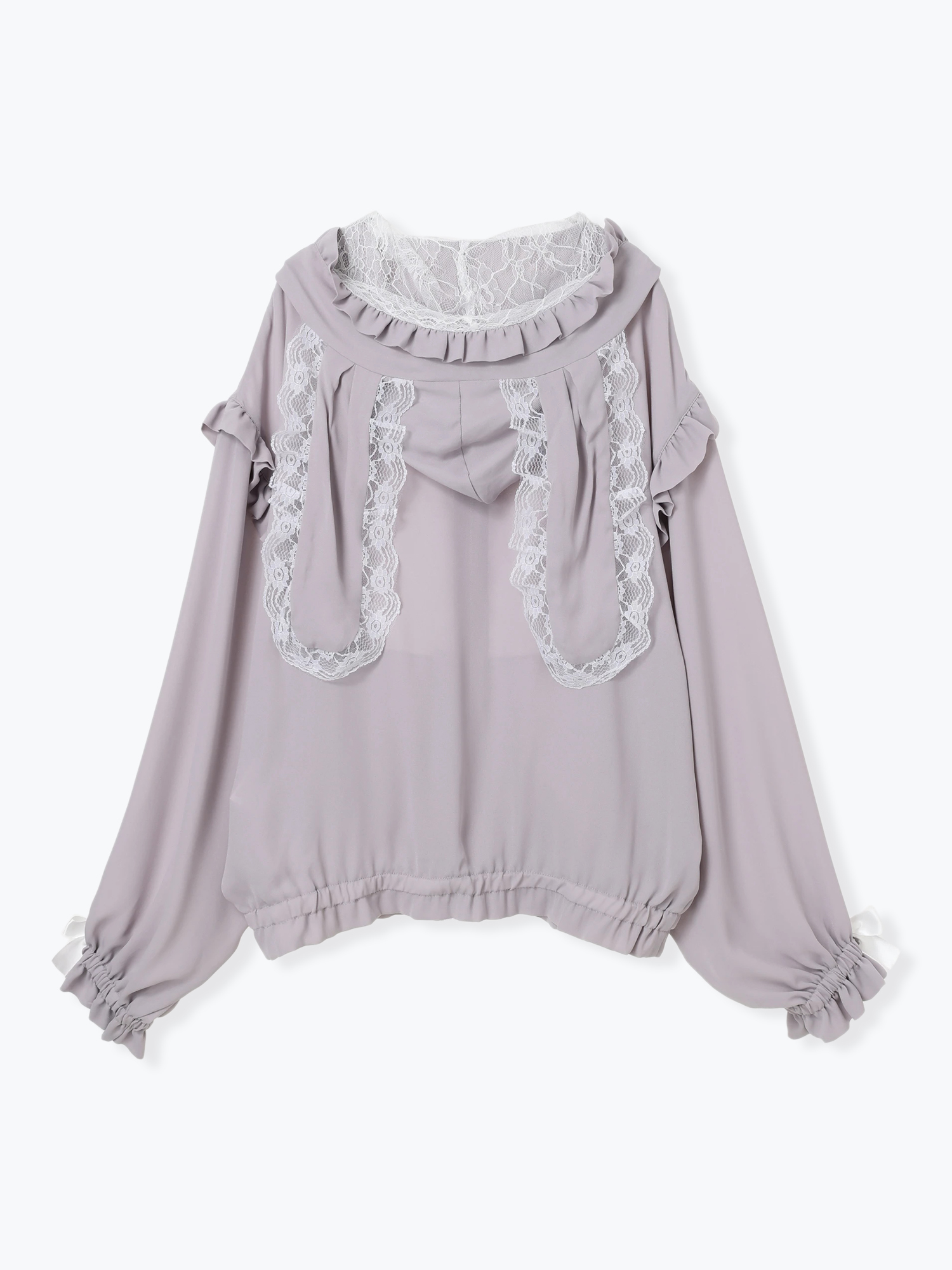 NOEMIE うさ耳リボンブルゾン ブラック NOEMIE｜うさ耳リボンシアーブルゾン | Rakuten Fashion(楽天