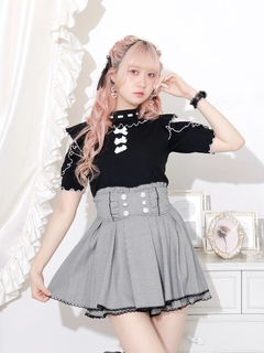 NOEMIE(ノエミー) |キラキラリボンオープンショルダープチハイカットソー