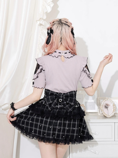 NOEMIE(ノエミー) |キラキラリボンオープンショルダープチハイカットソー