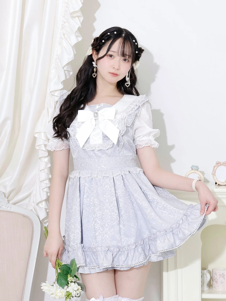 NOEMIE(ノエミー) |ラッフルフリルヨークジャガードセットアップ