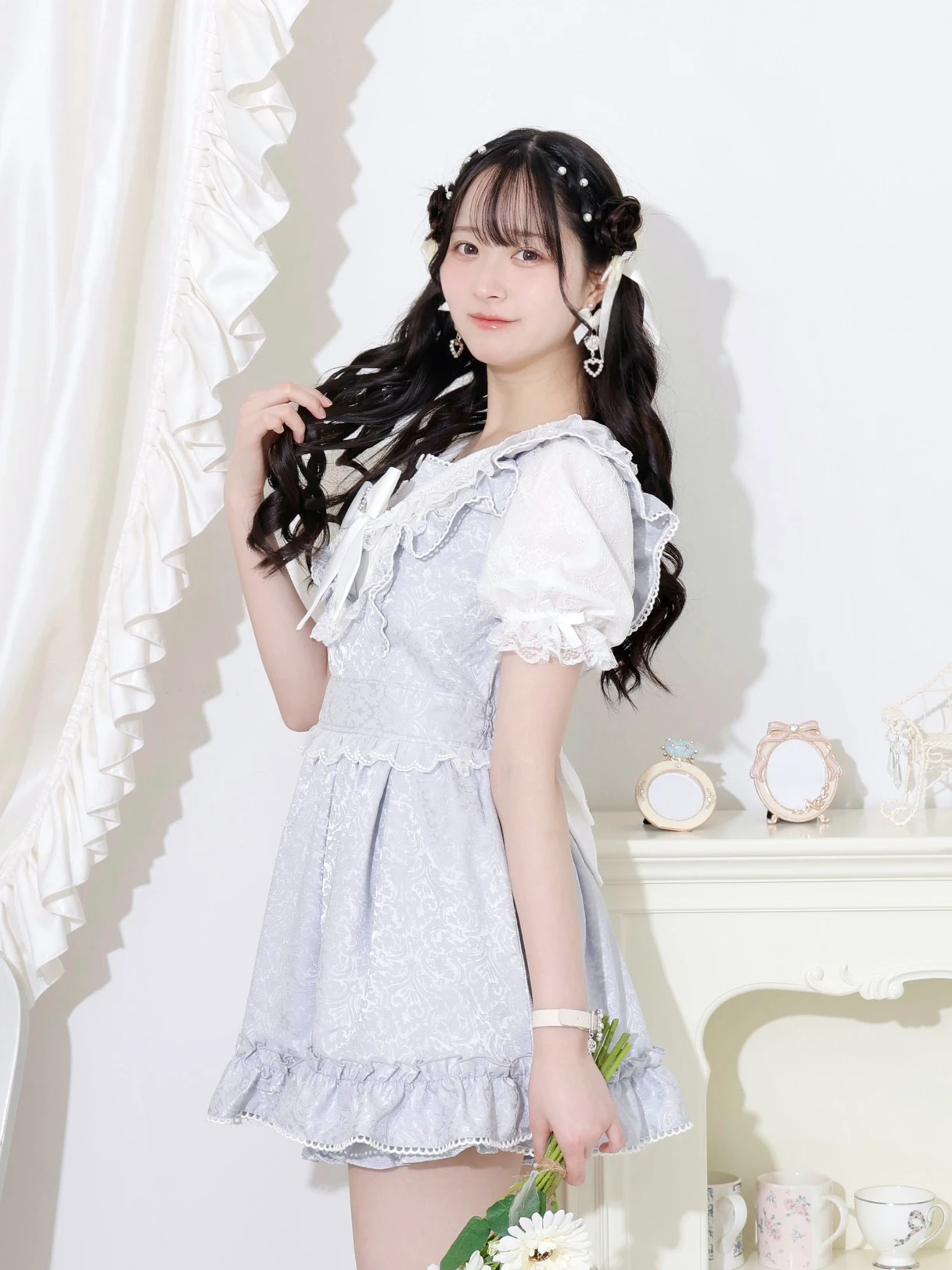 NOEMIE ラッフルフリルドレッシーフレアセットアップ ラッフルフリルドレッシーフレアセットアップ（セットアップ