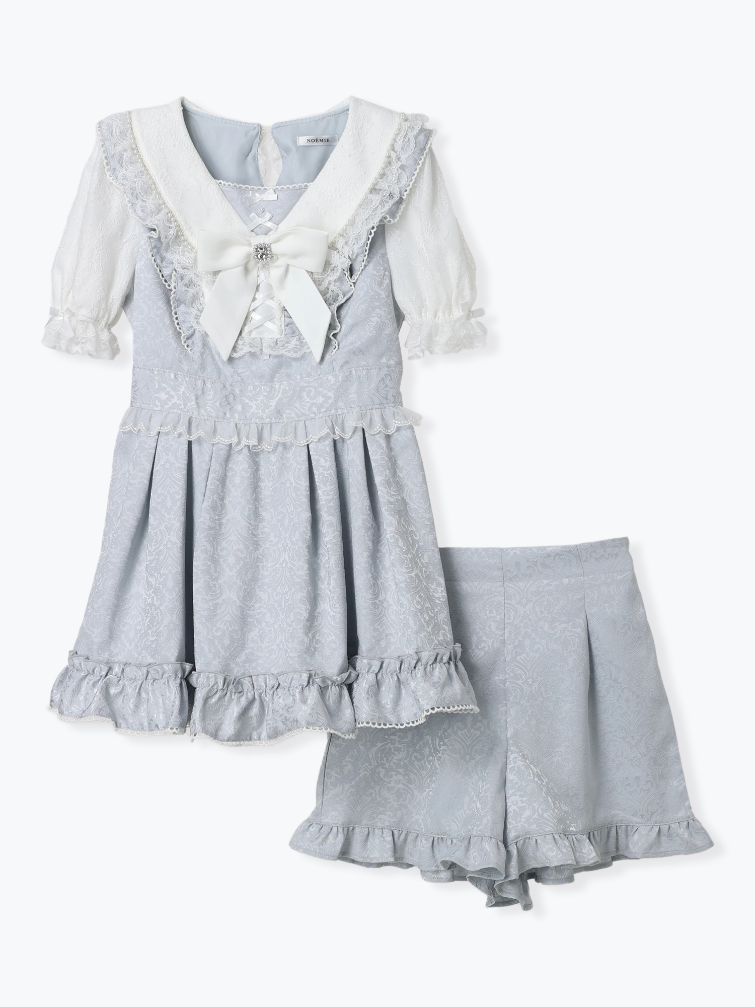 【値下げ中】NOEMIE ジャガードフリルセットアップ ラッフルフリルヨークジャガードセットアップ（セットアップ