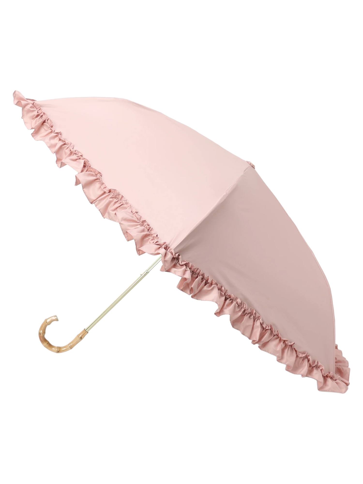 フリル折りたたみ日傘（グッズ｜黒・オフホワイト・ピンク）｜【公式