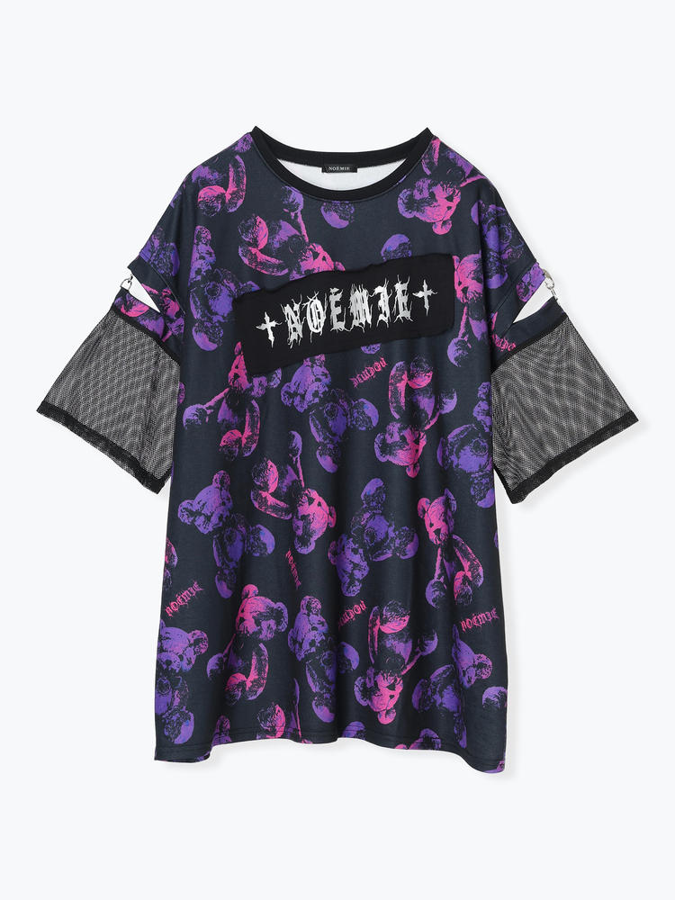 NOEMIE(ノエミー) |病みくまいっぱいユニセックス裏毛Tシャツ