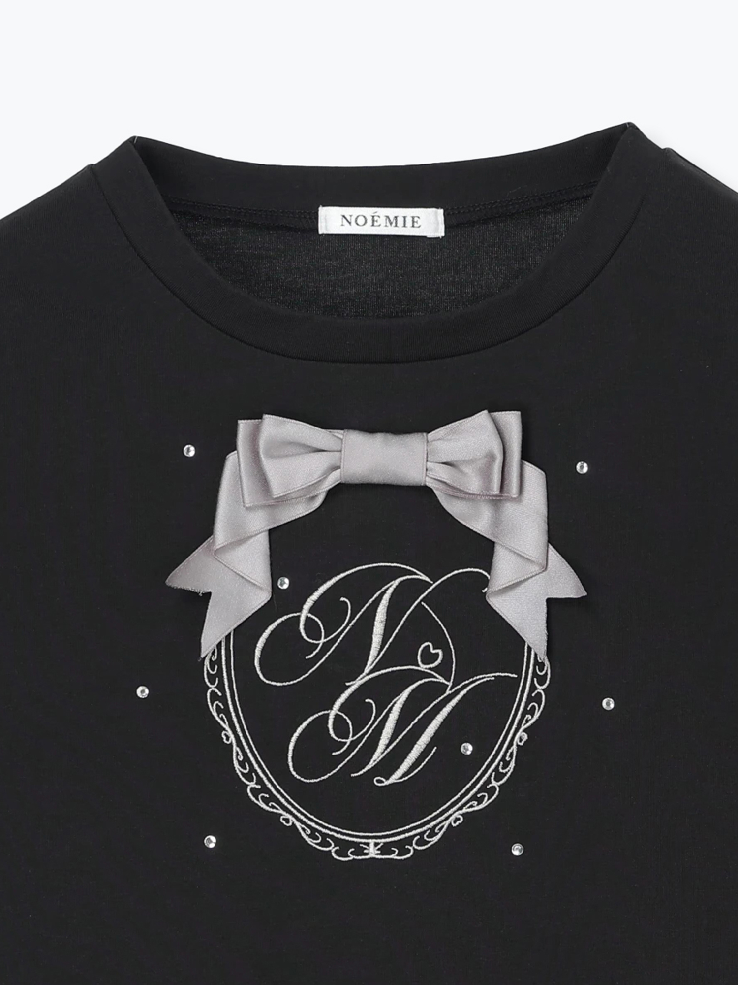 メニーリボンチュールパフスリーブTシャツ メニーリボンチュールパフスリーブTシャツ（カットソー・Tシャツ