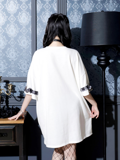 NOEMIE(ノエミー) |チェック切り替えユニセックス裏毛Tシャツ