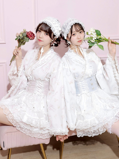 お嬢さん総レースセパレート浴衣（その他ワンピース｜ピンク