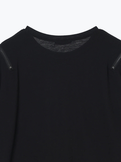 NOEMIE(ノエミー) |NOĒMIEおんなのこクロスチャーム肩ジップTシャツ